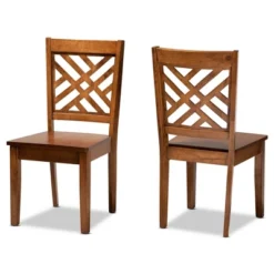Caron Wood Dining Chair Set - Baxton Studio 14 Caron Wood Dining Chair Set - Baxton Studio -Baxton Studio GUEST 21f9857d ede3 458a 87d7 30a440b58468