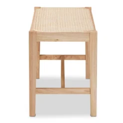 Danyl Wood Rattan Accent Bench Oak Brown - Baxton Studio 13 Danyl Wood Rattan Accent Bench Oak Brown - Baxton Studio -Baxton Studio GUEST 225460c7 e9c9 4f29 bfe8 53296c2c36c1