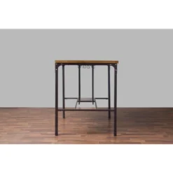 Vintner Pub Counter Height Dining Set Black/Brown - Baxton Studio -Baxton Studio GUEST 227a7539 7ce5 47b9 a360 78f3740b5d86