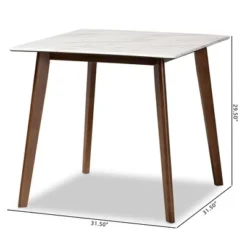 Kaylee Wood Dining Table White/Brown - Baxton Studio 11 Kaylee Wood Dining Table White/Brown - Baxton Studio -Baxton Studio GUEST 22806772 1335 4c64 9290 aefafcf12478