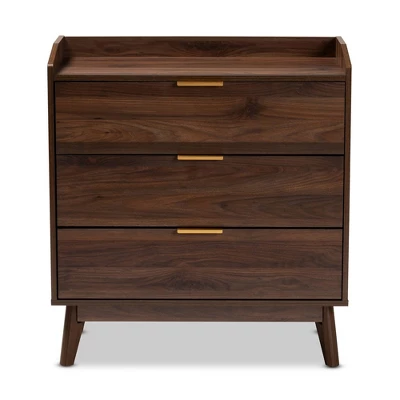 Lena Walnut Chest Brown - Baxton Studio 7 Lena Walnut Chest Brown - Baxton Studio - Image 7