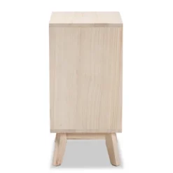 Halian Two-Tone Wood 3 Drawer Nightstand White/Light Brown - Baxton Studio -Baxton Studio GUEST 22ebec89 1d2e 4e39 b2c6 5164f9a2cc20