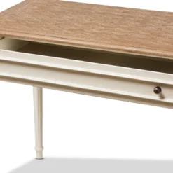Marquetterie French Provincial Weathered Oak Wash Writing Desk White - Baxton Studio 6 Marquetterie French Provincial Weathered Oak Wash Writing Desk White - Baxton Studio -Baxton Studio GUEST 231693a0 a024 4aa1 8017 16e0d29ec10b