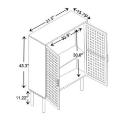 Maclean Rattan Wood 2 Door Storage Cabinet Natural/Brown - Baxton Studio 21 Maclean Rattan Wood 2 Door Storage Cabinet Natural/Brown - Baxton Studio -Baxton Studio GUEST 241c5ca0 06ad 4b9f bb57 0bd16547bdfc