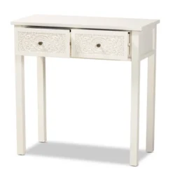 Lambert Wood 2 Drawer Console Table White - Baxton Studio 16 Lambert Wood 2 Drawer Console Table White - Baxton Studio -Baxton Studio GUEST 24ce84da b361 4f40 8bf1 41eb4a76a666