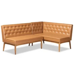 2pc Riordan Wood Dining Nook Banquette Set - Baxton Studio 17 2pc Riordan Wood Dining Nook Banquette Set - Baxton Studio -Baxton Studio GUEST 2535f7c1 e3bc 4876 9490 257b8ed57b4a