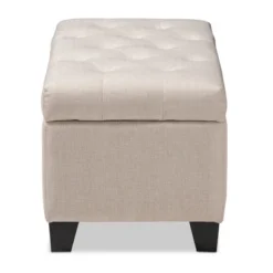 Michaela Modern And Contemporary Fabric Upholstered Storage Ottoman - Baxton Studio -Baxton Studio GUEST 2558d4a1 ceba 407b 89a3 8a8c69b9df6d