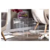 3pc Acrylic Nesting Table Set Display Stands - Baxton Studio