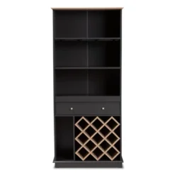 Baxton Studio Mattia And Oak Finished Wood Wine Cabinet Gray/Brown - BaxtonStudio 14 Baxton Studio Mattia And Oak Finished Wood Wine Cabinet Gray/Brown - BaxtonStudio -Baxton Studio GUEST 2662d0e5 9ed6 47b0 99f5 57d236edf8d7
