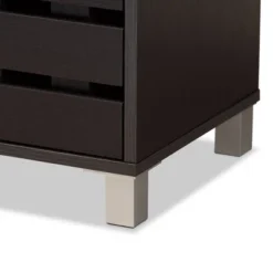 2 Door Ernest Brown Wood Shoe Storage Cabinet Dark Brown - Baxton Studio 12 2 Door Ernest Brown Wood Shoe Storage Cabinet Dark Brown - Baxton Studio -Baxton Studio GUEST 26e19e47 e28f 4334 961a cb503190c2a3