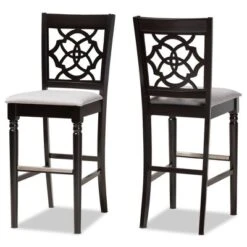 Set Of 2 Alexandra Barstool - Baxton Studio -Baxton Studio GUEST 280613b1 1b9e 485b bc56 9167a01a7f3e