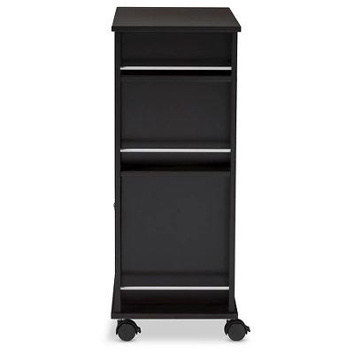 Ontario Modern & Contemporary Dark Brown Wood Modern Dry Bar & Wine Cabinet - Baxton Studio 3 Ontario Modern & Contemporary Dark Brown Wood Modern Dry Bar & Wine Cabinet - Baxton Studio - Image 3