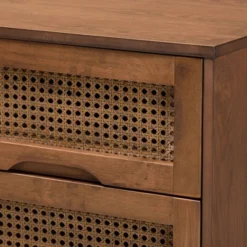Barrett Wood And Synthetic Rattan 2 Drawer Nightstand Walnut Brown - Baxton Studio 13 Barrett Wood And Synthetic Rattan 2 Drawer Nightstand Walnut Brown - Baxton Studio -Baxton Studio GUEST 2af8a446 a6ca 4465 974b 7f1611b9665d