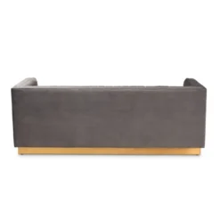 Aveline Velvet Upholstered Finished Sofa Gray/Gold - Baxton Studio 10 Aveline Velvet Upholstered Finished Sofa Gray/Gold - Baxton Studio -Baxton Studio GUEST 2b379078 9656 42d8 a422 beb77261146a