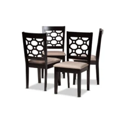 4pc Peter Fabric Upholstered And Wood Dining Chairs - Baxton Studio 13 4pc Peter Fabric Upholstered And Wood Dining Chairs - Baxton Studio -Baxton Studio GUEST 2b3ad61e 21a4 42dc 9801 174d1c21fa71
