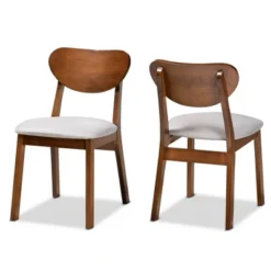 2pc Damara Fabric Upholstered And Wood Dining Chair Set - Baxton Studio 17 2pc Damara Fabric Upholstered And Wood Dining Chair Set - Baxton Studio -Baxton Studio GUEST 2c00e21f 4c25 4483 b68c 6eb57f244152
