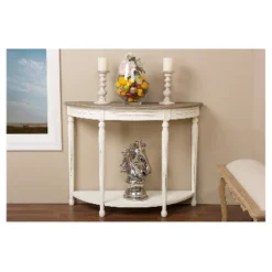 Vologne Traditional Wood French Console Table White - Baxton Studio 5 Vologne Traditional Wood French Console Table White - Baxton Studio -Baxton Studio GUEST 2cc6ba72 2c52 4eca b0d9 6b3ac06002a5