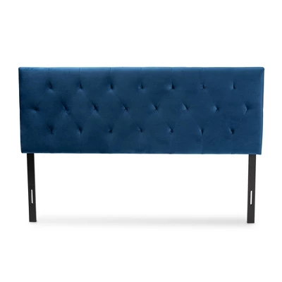 Felix Velvet Fabric Upholstered Headboard - Baxton Studio 1 Felix Velvet Fabric Upholstered Headboard - Baxton Studio