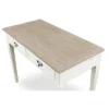 Dauphine Traditional French Accent Writing Desk White/Light Brown - Baxton Studio