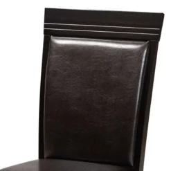 7pc Dining Set Wood And Jeane Faux Leather Upholstered Dark Brown/Espresso Brown - Baxton Studio 10 7pc Dining Set Wood And Jeane Faux Leather Upholstered Dark Brown/Espresso Brown - Baxton Studio -Baxton Studio GUEST 2eb903a5 fad7 4d4a 87ca 2fb1ab57f671