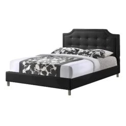 King Carlotta Modern Bed With Upholstered Headboard - Baxton Studio 10 King Carlotta Modern Bed With Upholstered Headboard - Baxton Studio -Baxton Studio GUEST 2fa56011 3f7c 435b 9dd8 d961bae1bca9