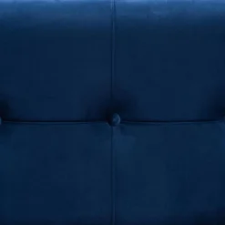 Parker Velvet Upholstered And Metal Storage Ottoman Blue/Gold - Baxton Studio -Baxton Studio GUEST 301965cf 43b2 4d79 86ca 526d17f198a7