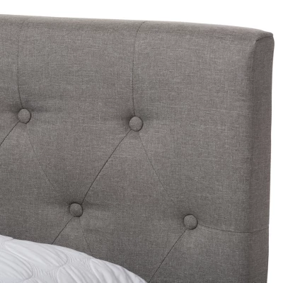Cassandra Modern And Contemporary Fabric Upholstered Bed - Baxton Studio 3 Cassandra Modern And Contemporary Fabric Upholstered Bed - Baxton Studio - Image 3