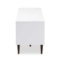 Bastien Light Oak 6 Shelf TV Stand For TVs Up To 60" White/Brown - Baxton Studio 12 Bastien Light Oak 6 Shelf TV Stand For TVs Up To 60" White/Brown - Baxton Studio -Baxton Studio GUEST 3253830a 7e60 4c35 9150 1b60bb2f9a50