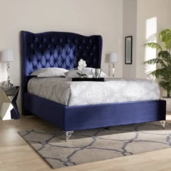 Hanne Bed Navy Blue - Baxton Studio 13 Hanne Bed Navy Blue - Baxton Studio -Baxton Studio GUEST 336b5012 9d96 4b7d a0df c7a2536c8c9b