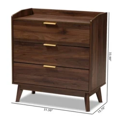 Lena Walnut Chest Brown - Baxton Studio 10 Lena Walnut Chest Brown - Baxton Studio -Baxton Studio GUEST 34671637 2dea 4a4a b715 0182b15e41ff