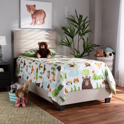 Ansa Upholstered Bed - Baxton Studio 5 Ansa Upholstered Bed - Baxton Studio - Image 5