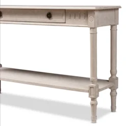 Ariella Whitewashed 1 Drawer Console Table White - Baxton Studio 15 Ariella Whitewashed 1 Drawer Console Table White - Baxton Studio -Baxton Studio GUEST 34e7c00d dba8 4278 b2b8 806836bd4c33