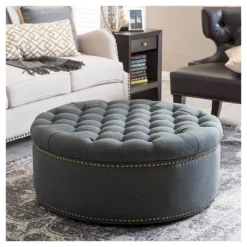 Iglehart Linen Modern Tufted Ottoman - Baxton Studio 13 Iglehart Linen Modern Tufted Ottoman - Baxton Studio -Baxton Studio GUEST 35ac04e0 bb3b 4aed bc0a 3a5b62c2053c