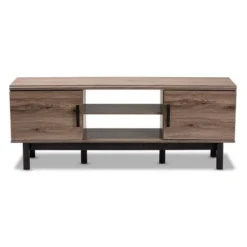 2 Door Arend Two-Tone Wood TV Stand For TVs Up To 55" Brown - Baxton Studio 12 2 Door Arend Two-Tone Wood TV Stand For TVs Up To 55" Brown - Baxton Studio -Baxton Studio GUEST 35b2f8e5 678e 450e 8cce 8dd301536907