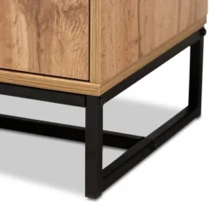 Reid Wood & Metal 3 Drawer Sideboard Buffet Oak/Black - Baxton Studio 13 Reid Wood & Metal 3 Drawer Sideboard Buffet Oak/Black - Baxton Studio -Baxton Studio GUEST 37ac7056 7cee 4872 afed 3f472f539d51