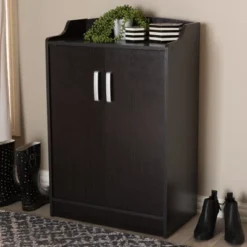 Verdell Modern And Contemporary Finished Shoe Cabinet Dark Brown - Baxton Studio 14 Verdell Modern And Contemporary Finished Shoe Cabinet Dark Brown - Baxton Studio -Baxton Studio GUEST 37ec7bec a569 48ca 9db2 44035e472ba0