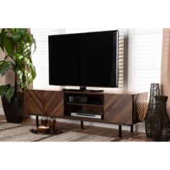 Berit Wood TV Stand For TVs Up To 70" Walnut - Baxton Studio 13 Berit Wood TV Stand For TVs Up To 70" Walnut - Baxton Studio -Baxton Studio GUEST 3894c17d bfe3 4d6b a82e 7dab96a298ad