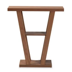 Boone Wood Console Table Walnut Brown - Baxton Studio: Modern Entryway Furniture With Shelf, Space-Saving Design 8 Boone Wood Console Table Walnut Brown - Baxton Studio: Modern Entryway Furniture With Shelf, Space-Saving Design -Baxton Studio GUEST 39e44b28 a490 4d11 9f8c 6763980092e5