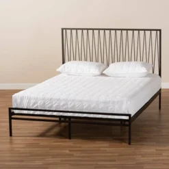 Jeanette Metal Platform Bed Black - Baxton Studio 13 Jeanette Metal Platform Bed Black - Baxton Studio -Baxton Studio GUEST 3c5d1d10 e0f2 4800 80ab 9ab42c7ed9ee