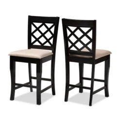 Set Of 2 Alora Upholstered Wood Counter Height Barstools - Baxton Studio 17 Set Of 2 Alora Upholstered Wood Counter Height Barstools - Baxton Studio -Baxton Studio GUEST 3c9c6600 a586 4c1c 8490 849ac34a77f0