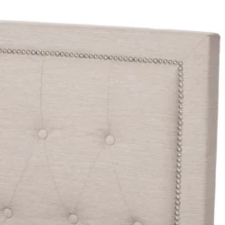 Queen Taylor Modern And Contemporary Fabric Upholstered Gas Lift Platform Bed Light Beige - Baxton Studio 13 Queen Taylor Modern And Contemporary Fabric Upholstered Gas Lift Platform Bed Light Beige - Baxton Studio -Baxton Studio GUEST 3d3c1af4 afb9 4559 9001 93478c88a451