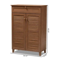 Shelf Wood Shoe Storage Cabinet With Drawer Coolidge Brown - Baxton Studio 17 Shelf Wood Shoe Storage Cabinet With Drawer Coolidge Brown - Baxton Studio -Baxton Studio GUEST 3d7905af 1462 466a 87bb 7aff0aeb5de6