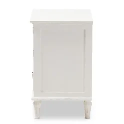 Venezia French - Inspired Rustic Washed Wood 3 - Drawer Nightstand - White - Baxton Studio 10 Venezia French - Inspired Rustic Washed Wood 3 - Drawer Nightstand - White - Baxton Studio -Baxton Studio GUEST 3df4c135 5d9d 4c34 8ec8 35131eae6e84