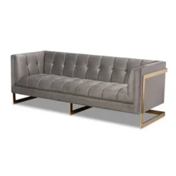 Ambra Velvet Sofa - Baxton Studio 20 Ambra Velvet Sofa - Baxton Studio -Baxton Studio GUEST 3e793d1f 7baf 4226 b624 57d3af7fb4ea