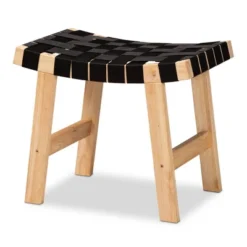 Nahla Rustic Wood Accent Bench Black/Oak Brown - Baxton Studio -Baxton Studio GUEST 3ef23a79 4f99 4aa7 9696 d9f995f0bf64