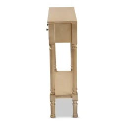 3 Drawer Calvin Wood Entryway Console Table - Baxton Studio -Baxton Studio GUEST 3fe6b9a6 e73d 44bc 918c 719c31c3f6dc