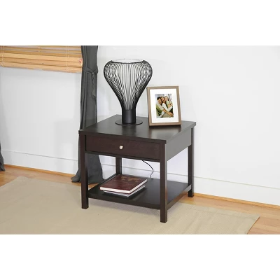 Nashua Modern Side Table Brown - Baxton Studio 2 Nashua Modern Side Table Brown - Baxton Studio - Image 2