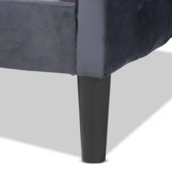 Benjamin Velvet Fabric Upholstered And Wood Daybed - Baxton Studio 15 Benjamin Velvet Fabric Upholstered And Wood Daybed - Baxton Studio -Baxton Studio GUEST 40d1e504 2e22 442e b9ea 1c021c697ad1