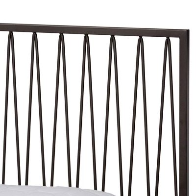 Jeanette Metal Platform Bed Black - Baxton Studio 3 Jeanette Metal Platform Bed Black - Baxton Studio - Image 3