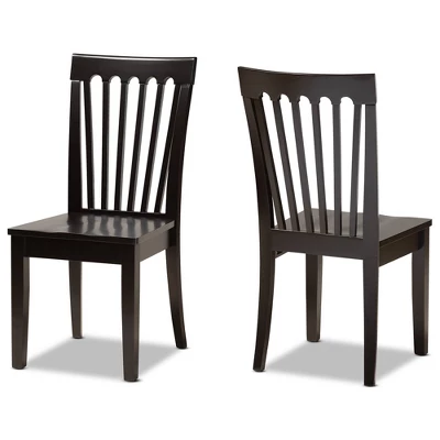 2pc Minette Wood Dining Chair Set - Baxton Studio 8 2pc Minette Wood Dining Chair Set - Baxton Studio - Image 8